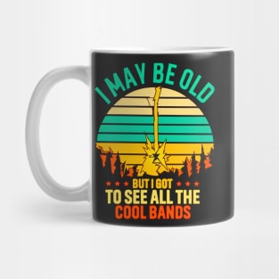 vintage style i may be old but i got to see all the cool bands for music lovers Mug